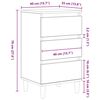 vidaXL Nachttisch mit Schubladen Altholz 40 x 35 x 70 cm Holzwerkstoff
