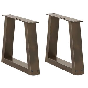 vidaXL Couchtischbeine V-Form 2 St&uuml;ck Naturstahl 40x(30-31,3) cm Stahl
