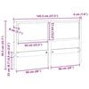 vidaXL Kopfteil Sonstiges Wei&szlig; 140 cm Massivholz Kiefer
