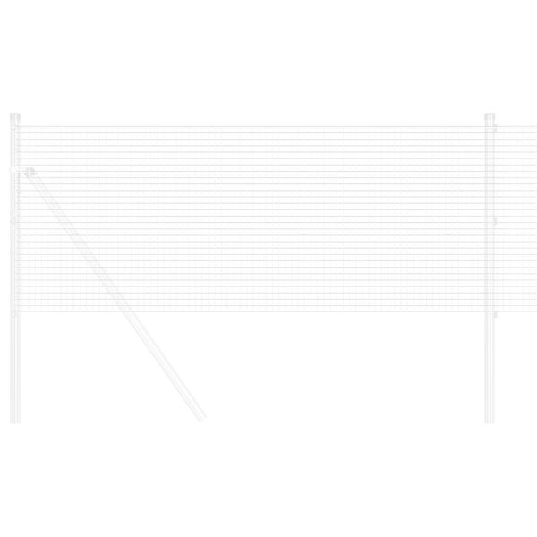 vidaXL Geschwei&szlig;ter Drahtzaun Silber 1,2 x 10 m