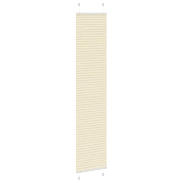 vidaXL Plissee Creme 45x200 cm Stoffbreite 44,4 cm Polyester