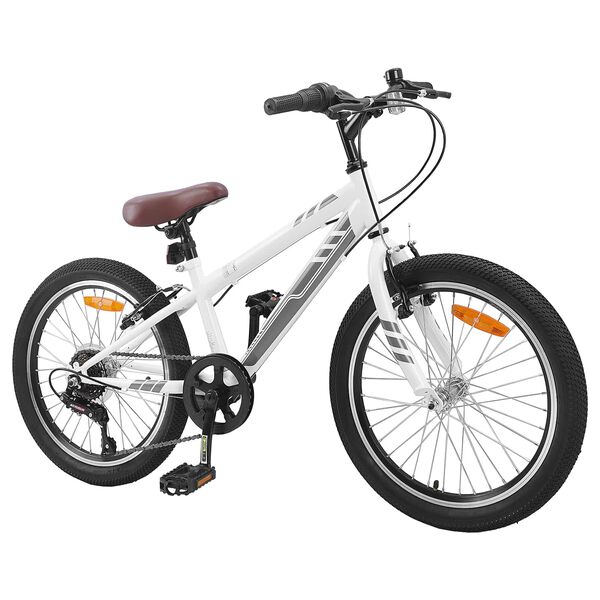 vidaXL Mountainbike 20 Zoll 6-Speed f&uuml;r 5-8 Jahre alt Wei&szlig;