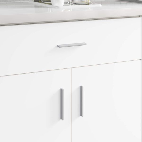 vidaXL Griff Uni 828 pcs Silber 105,7 x 7,4 x 15,5 mm Aluminium