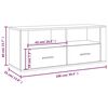 vidaXL TV-Schrank Schwarz 100x35x40 cm Holzwerkstoff