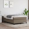 vidaXL Boxspringbett mit Matratze Taupe 120x190 cm Stoff