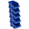 vidaXL Stapelbare Lagerboxen 250 Stk. 103 x 165 x 76 mm Blau