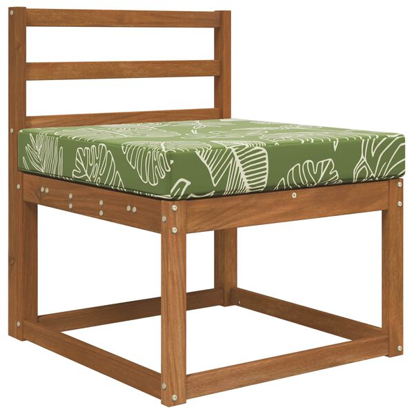 vidaXL Sofakissen f&uuml;r drau&szlig;en Blattdesign 60 x 60 x 8 cm Polyester