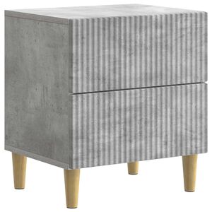 vidaXL Nachttisch Betongrau 43 x 34,5 x 48 cm Holzwerkstoff