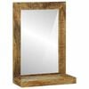 vidaXL Badezimmer Spiegel Braun 50 x 22 x 70 cm Massivholz Mango