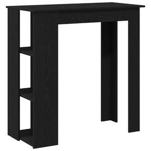 vidaXL Bartisch 102 x 50 x 103,5 cm Holzwerkstoff Schwarz Eichen-Optik