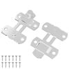 vidaXL T&uuml;rverschluss 2 pcs Silber 70 x 8 mm Stahl