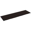 vidaXL Wandregal Dunkelbraun 220x60x(2-4)cm Massivholz Eiche Behandelt