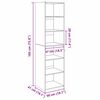 vidaXL Schrank Artisan-Eiche 50 x 41 x 185 cm Holzwerkstoff