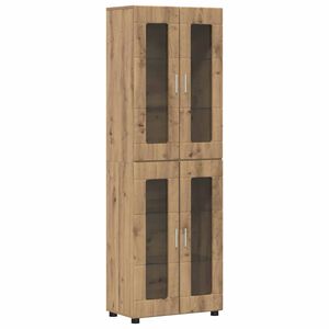 vidaXL Highboard FLORIN 60 x 35 x 182 cm Artisan-Eiche Holzwerkstoff