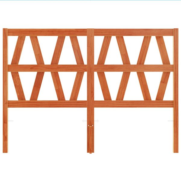 vidaXL Kopfteil Wachsbraun 135 cm Massivholz Kiefer