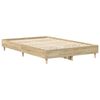 vidaXL Bettgestell ohne Matratze Sonoma-Eiche 140x190 cm Holzwerkstoff