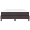 vidaXL Boxspringbett mit Matratze Dunkelbraun 140 x 190 cm Stoff