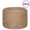vidaXL Juteseil 100 m L&auml;nge 4 mm St&auml;rke