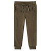 vidaXL Kinder-Trainingshose Khaki Melange 104
