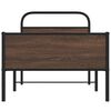 vidaXL Bettgestell ohne Matratze 90x200 cm Braun Eichen-Optik