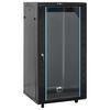 vidaXL 22HE Netzwerkschrank mit Schwenkf&uuml;&szlig;en 19" IP20 60x60x120 cm