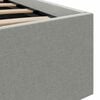 vidaXL Bett mit Bettkasten Hydraulisch LED Hellgrau Stoff 100x200 cm