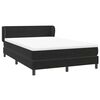 vidaXL Boxspringbett mit Matratze Schwarz 160x220 cm Samt