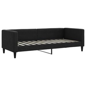 vidaXL Tagesbett Schwarz 80x200 cm Stoff