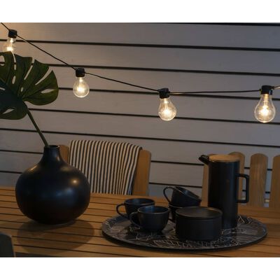 KONSTSMIDE Party-Lichterkette mit 10 Transparenten Lampen Extra-Warm