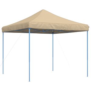 vidaXL Party-Zelt 292 x 292 x 315 cm Beige Oxford-Stoff