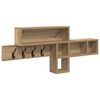 vidaXL Wandmontierter nachttisch Artisan-Eiche 100 x 12 x 43,5 cm
