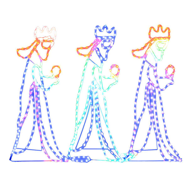 vidaXL LED-Silhouette Drei Könige 504 LEDs 99,5x45,5 cm