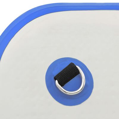 vidaXL Aufblasbare Schwimmmatte Blau und Weiß 300x300x15 cm