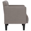 vidaXL Sessel mit Armlehnen Taupe 53 cm Stoff