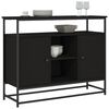 vidaXL Sideboard Schwarz 100x35x80 cm Holzwerkstoff