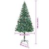 vidaXL K&uuml;nstlicher Weihnachtsbaum Gr&uuml;n 180 cm PVC und Stahl