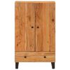 vidaXL Highboard mit Schublade 60x33x100 cm Massivholz Akazie & Eisen