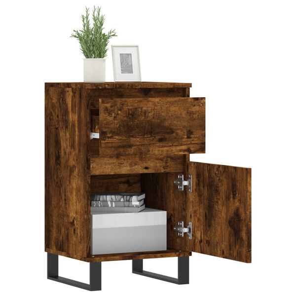 vidaXL Sideboard Räuchereiche 40x35x70 cm Holzwerkstoff