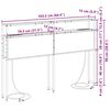 vidaXL Stauraum-Kopfteil mit Regal Grau Sonoma 160 cm Holzwerkstoff