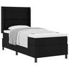 vidaXL Boxspringbett mit Matratze Schwarz 90 x 200 cm Stoff
