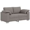 vidaXL Sofa 3 pcs Taupe 219 x 80 x 82 cm Leinenmischgewebe