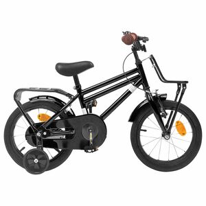 vidaXL Kinderfahrrad 12 Zoll f&uuml;r 2-4 Jahre alt Schwarz