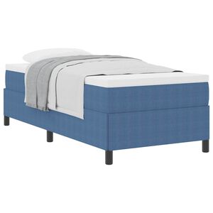 vidaXL Boxspringbett Blau 80 x 200 cm Cordstoff