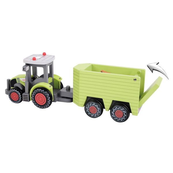 CLAAS Spielzeug-Traktor mit Anh&auml;nger Axion 870 + Animal 36 cm