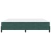 vidaXL Boxspringbett mit Matratze Dunkelgr&uuml;n 200 x 200 cm Stoff