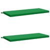 vidaXL Bankkissen SOEST 2 stk. 100 % Polyester Gr&uuml;n 110 x 50 x 5 cm