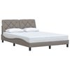 vidaXL Bettgestell ohne Matratze Taupe 120x200 cm Stoff