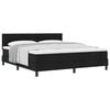 vidaXL Boxspringbett mit Matratze Schwarz 180 x 200 cm Stoff