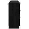 vidaXL Sideboard 3 pcs Schwarz Eichen-Optik 181 x 30 x 70 cm