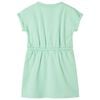 Kinderkleid mit Kordelzug Knallgrün 104